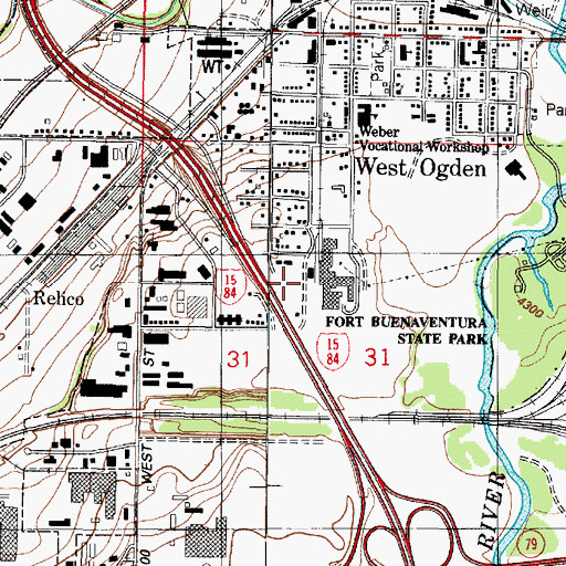 Topographic Map of Fairmount Park Annex, UT