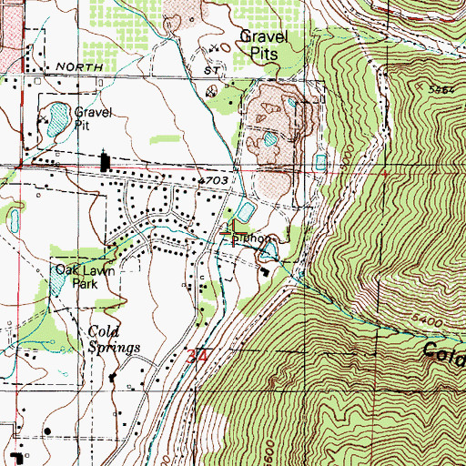 Topographic Map of Heritage Grove, UT