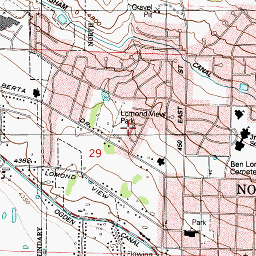 Topographic Map of De Bloois, UT
