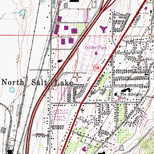 Topographic Map of Cobble Creek East, UT