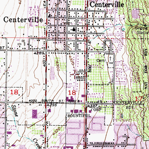 Topographic Map of Randall Way, UT