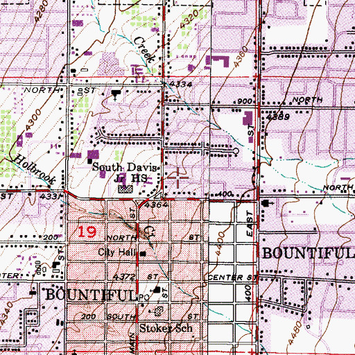 Topographic Map of Raynor Acres, UT