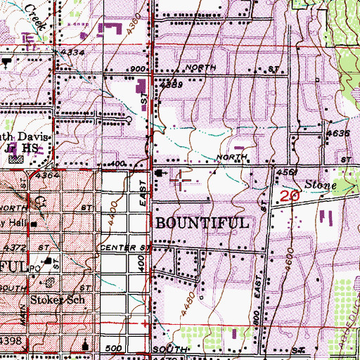 Topographic Map of Packlynn, UT