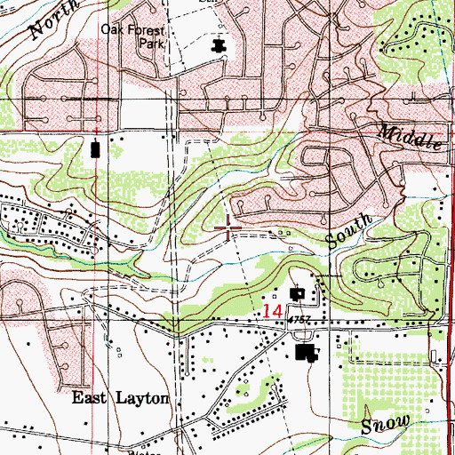 Topographic Map of Clair Black, UT