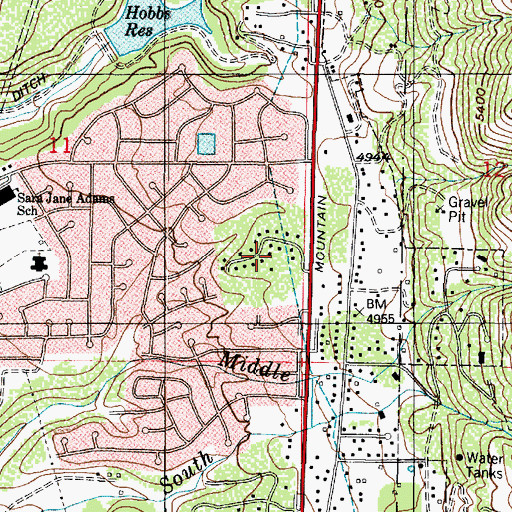 Topographic Map of Kays Creek, UT