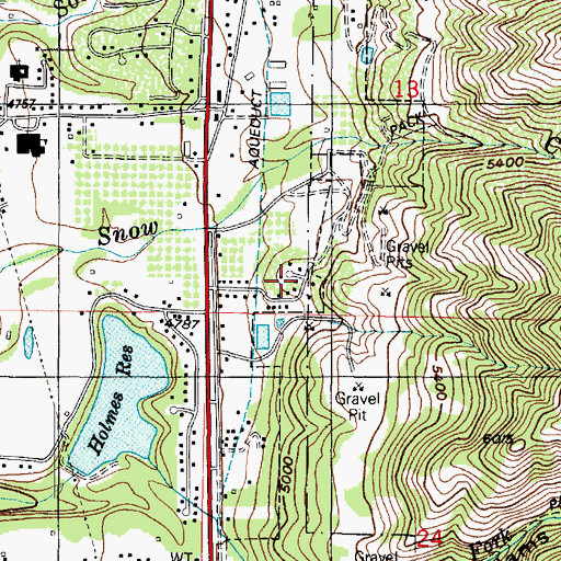 Topographic Map of Natural Estates, UT