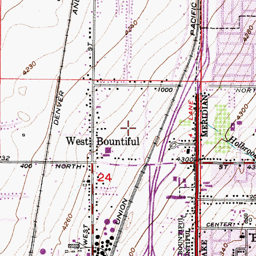 Topographic Map of Eggett Acres, UT