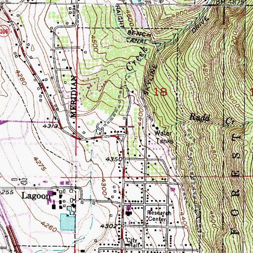 Topographic Map of Stoney Brook, UT