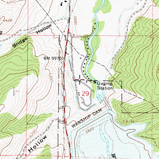 Topographic Map of Area D Recreation Site, UT