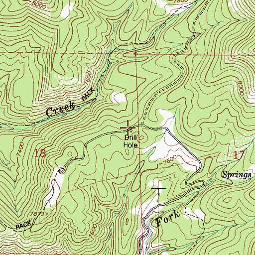 Topographic Map of Ruby Christensen Memorial Youth Forest, UT