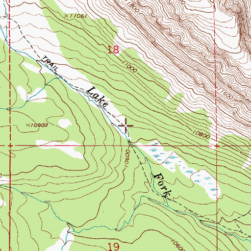 Topographic Map of Lake Fork Forest Service Station, UT