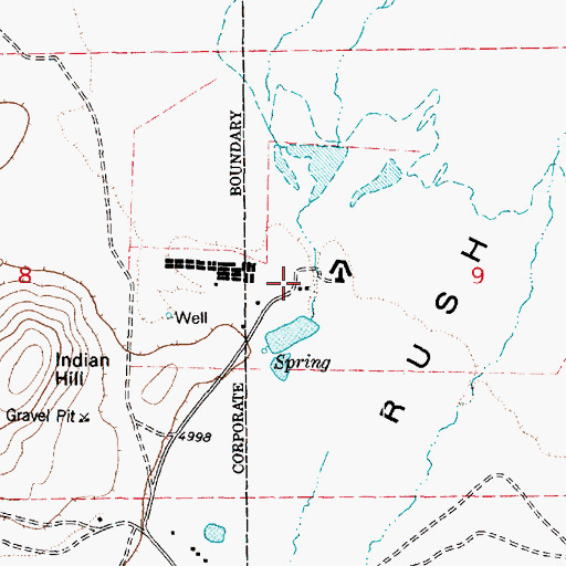 Topographic Map of Morgan Ranch, UT