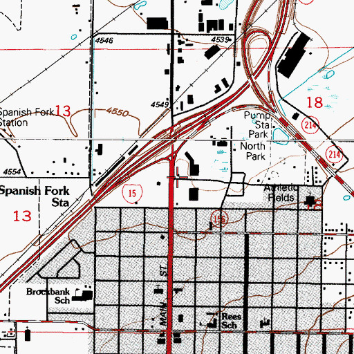 Topographic Map of Northgate Plaza, UT