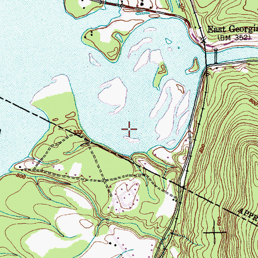 Topographic Map of Arrowhead Mountain Lake, VT