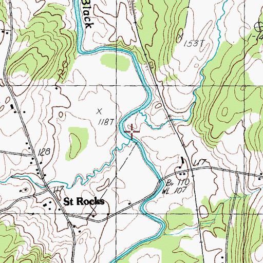 Topographic Map of Dead Creek, VT
