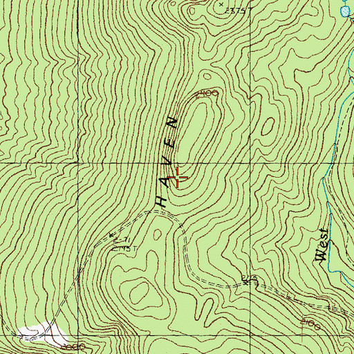 Topographic Map of East Haven Range, VT