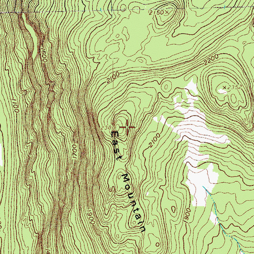 Topographic Map of East Mountain, VT