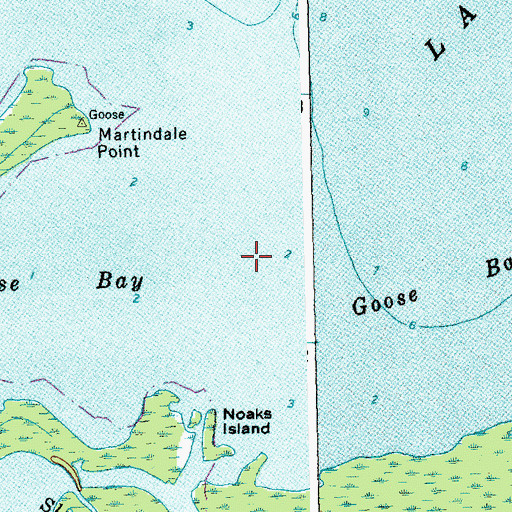 Topographic Map of Goose Bay, VT