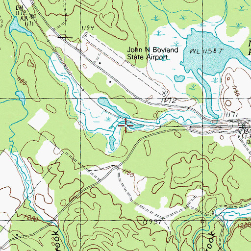 Topographic Map of Goupee Brook, VT