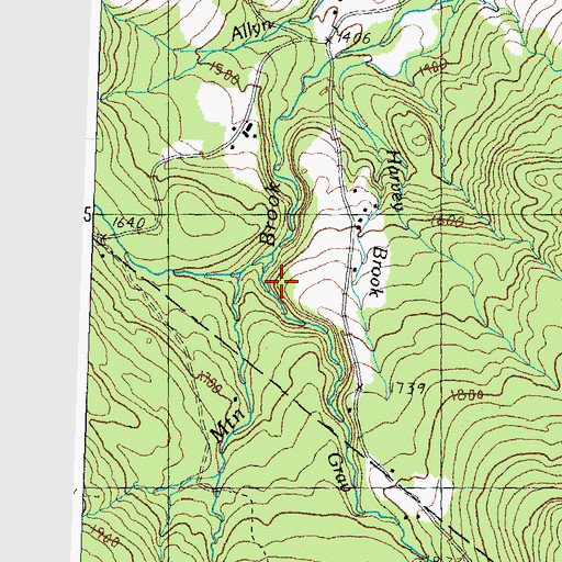 Topographic Map of Gray Brook, VT