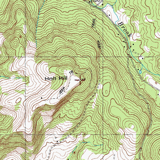 Topographic Map of Holt Hill, VT
