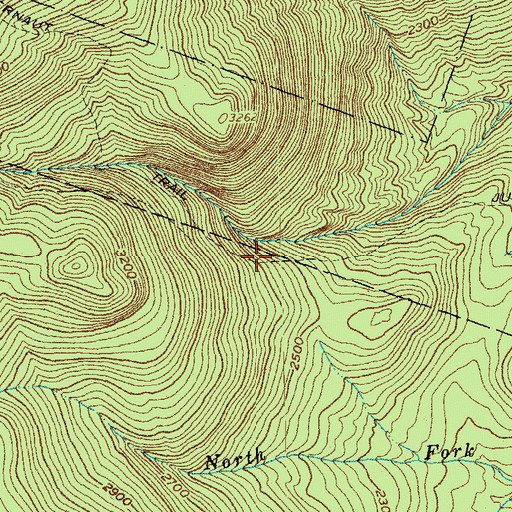 Topographic Map of Juggernaut Trail, VT