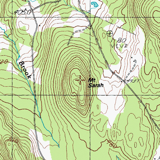 Topographic Map of Mount Sarah, VT