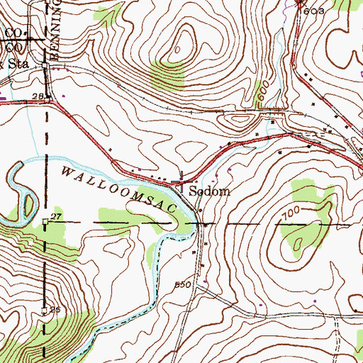 Topographic Map of Sodom, VT