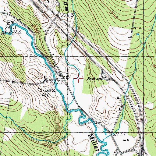 Topographic Map of Squabble Hollow, VT