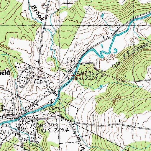 Topographic Map of Wells Brook, VT