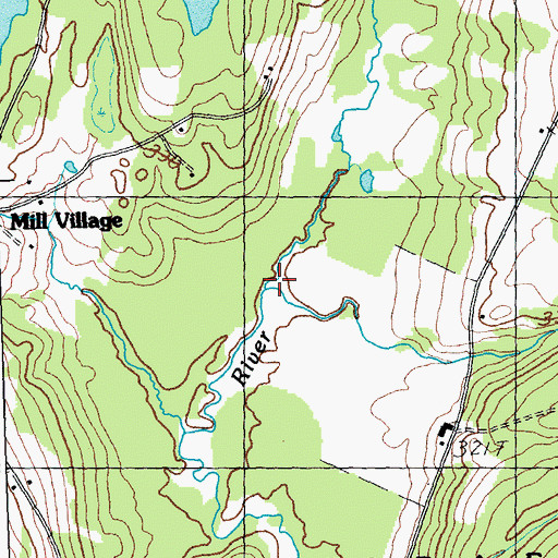 Topographic Map of Whitney Brook, VT