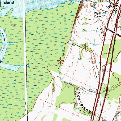 Topographic Map of Youngman Brook, VT