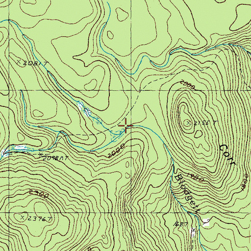 Topographic Map of Camp Number Four (historical), VT