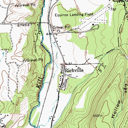 Topographic Map of Richville, VT