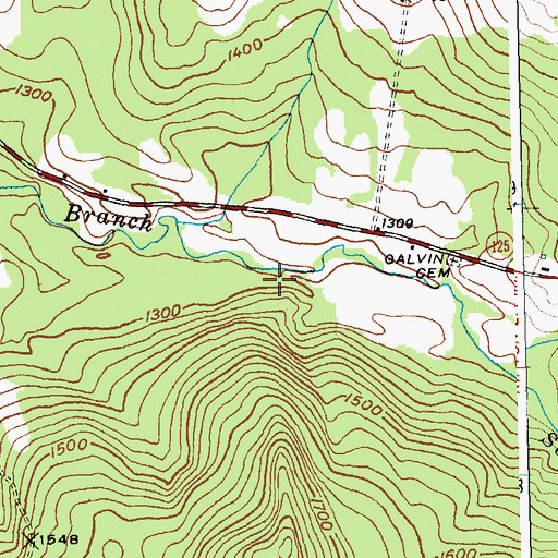 Topographic Map of Robert Frost Interpretive Trail, VT