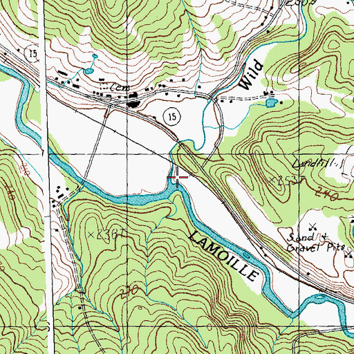 Topographic Map of Wild Branch, VT