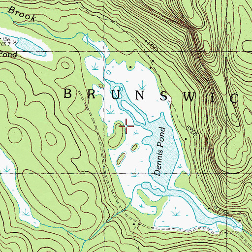 Topographic Map of Town of Brunswick, VT