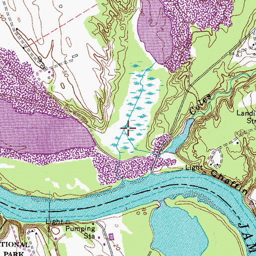 Topographic Map of Coles Run, VA