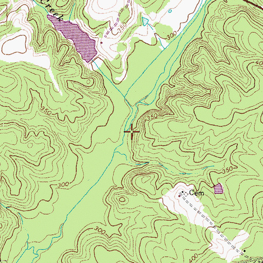 Topographic Map of Desper Creek, VA