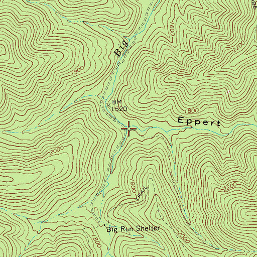 Topographic Map of Eppert Hollow, VA