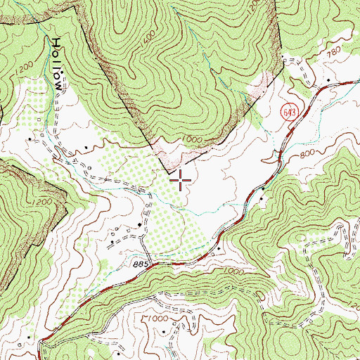 Topographic Map of Gibson Hollow, VA