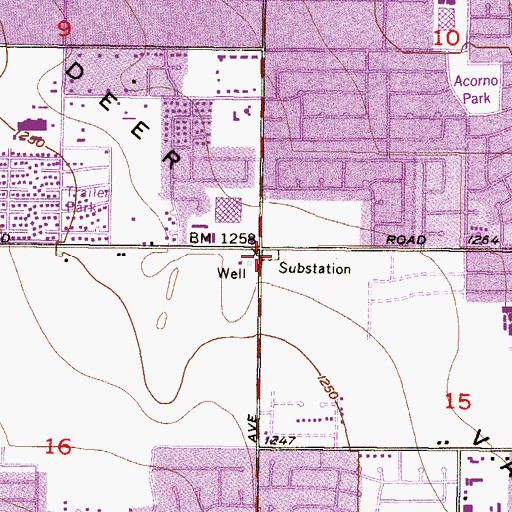 Topographic Map of Loma Vista Substation, AZ