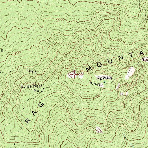 Topographic Map of Old Rag Mountain, VA