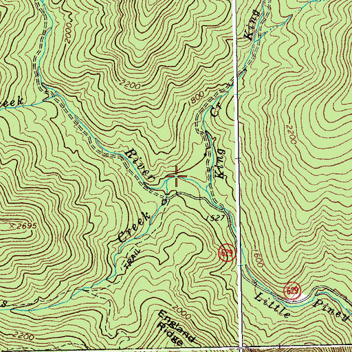 Topographic Map of Georges Creek, VA
