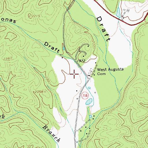 Topographic Map of Jonas Draft, VA