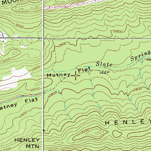 Topographic Map of Matney Flat, VA