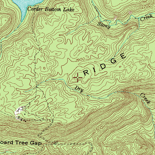 Topographic Map of Osborne Ridge, VA