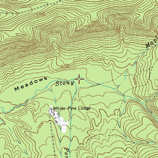 Topographic Map of Pond Drain, VA