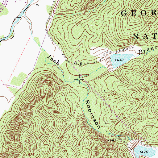 Topographic Map of Robinson Hollow, VA
