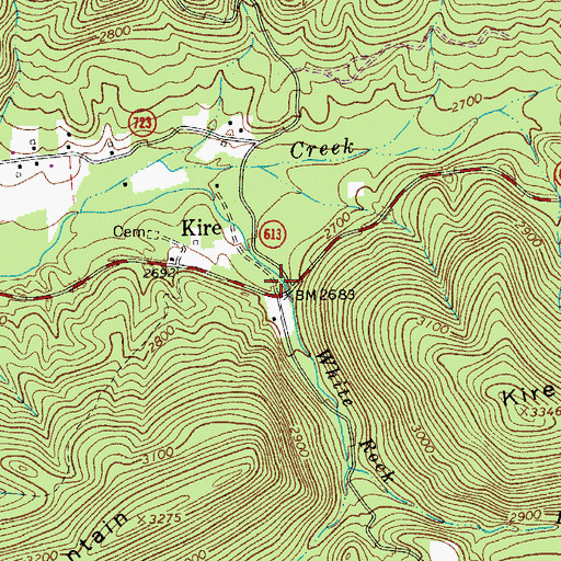 Topographic Map of Epling Draft, VA